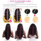 4x4 Natural Water Wave Lace Wig
