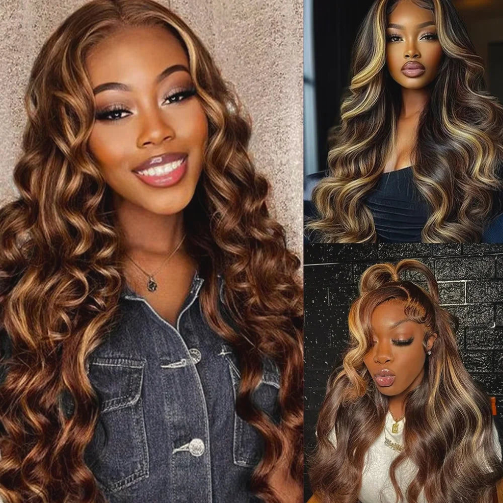 Ombre P4/27 Body Wave HD Lace Frontal Wig