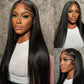 Bone Straight 13x4 Lace Frontal Wig 180% Density