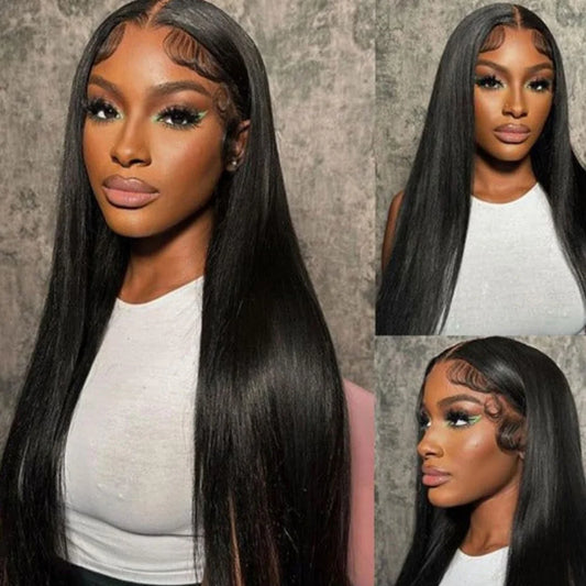 Bone Straight 13x4 Lace Frontal Wig 180% Density