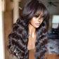 Machine-Made Natural Body Wave Wig