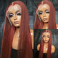 13x4 HD Reddish Brown Straight Wig