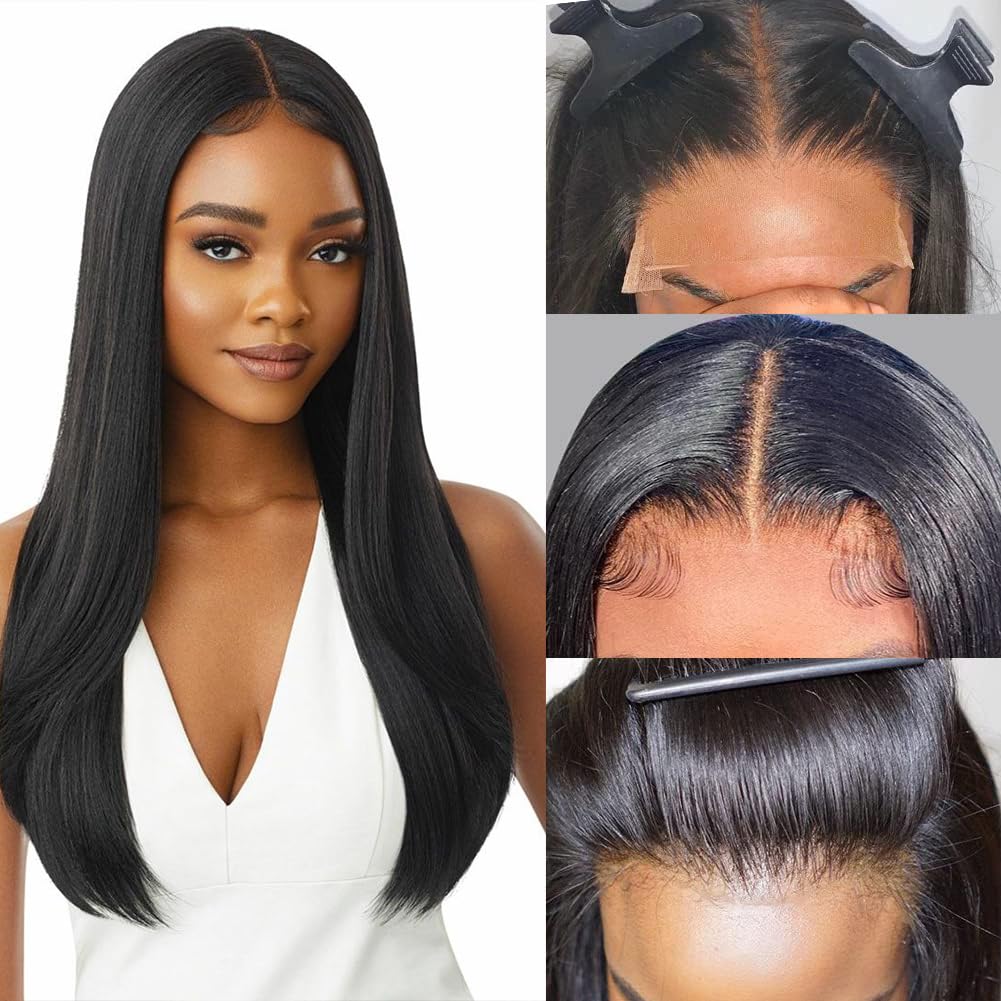 4x4 Natural Straight Lace Wig