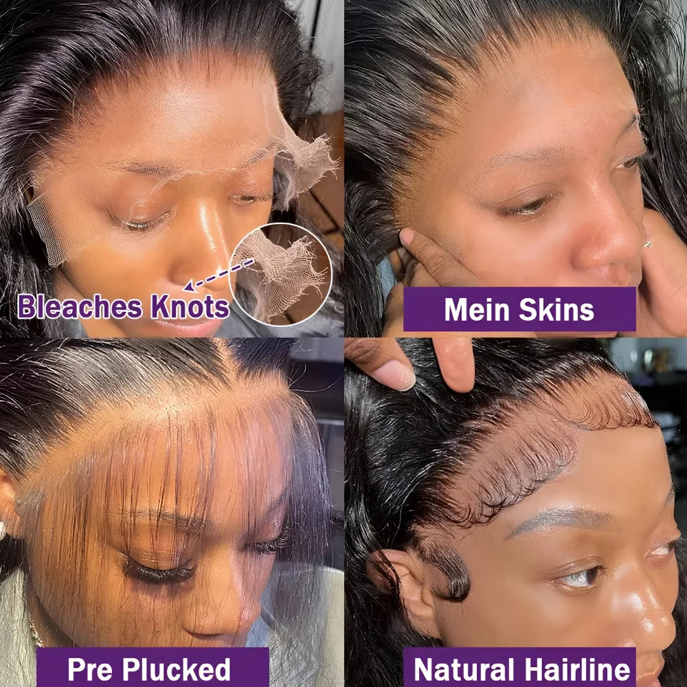 30-40" Body Wave Human Hair Wig