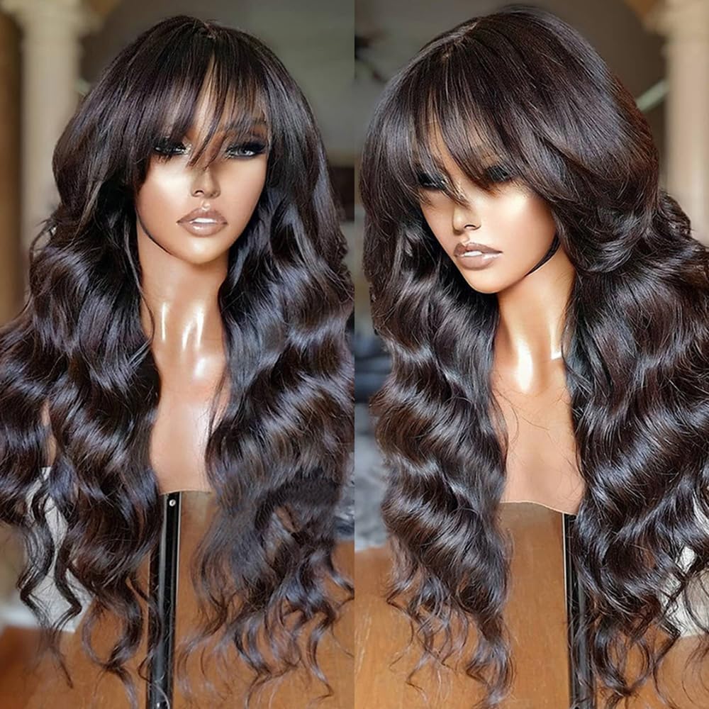 Machine-Made Natural Body Wave Wig