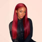 99J Burgundy Straight 13x6 HD Lace Front Human Hair Wig