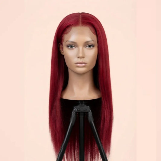 99J Burgundy Straight 13x6 HD Lace Front Human Hair Wig