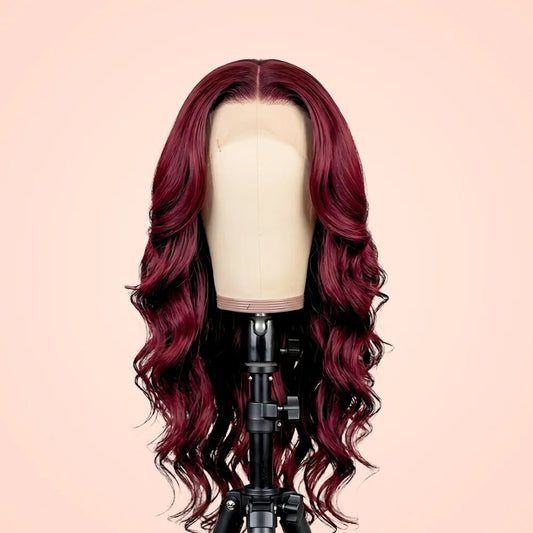 99J Burgundy Body Wave Lace Front Wig - Wigour