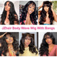 Machine-Made Natural Body Wave Wig