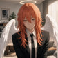 Angel Devil Long Orange Brown Cosplay Wig