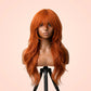 Angel Devil Long Orange Brown Cosplay Wig