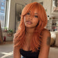 Angel Devil Long Orange Brown Cosplay Wig
