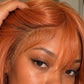 Angel Devil Long Orange Brown Cosplay Wig