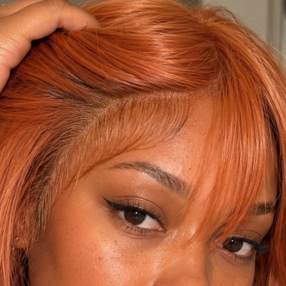 Angel Devil Long Orange Brown Cosplay Wig