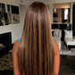 Brazilian 4/27 Highlight Ombre Straight HD Lace Front Wig