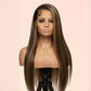 Brazilian 4/27 Highlight Ombre Straight HD Lace Front Wig