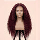 Burgundy Deep Curly Wave 13x6 HD Lace Front Wig