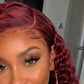 Burgundy Deep Curly Wave 13x6 HD Lace Front Wig