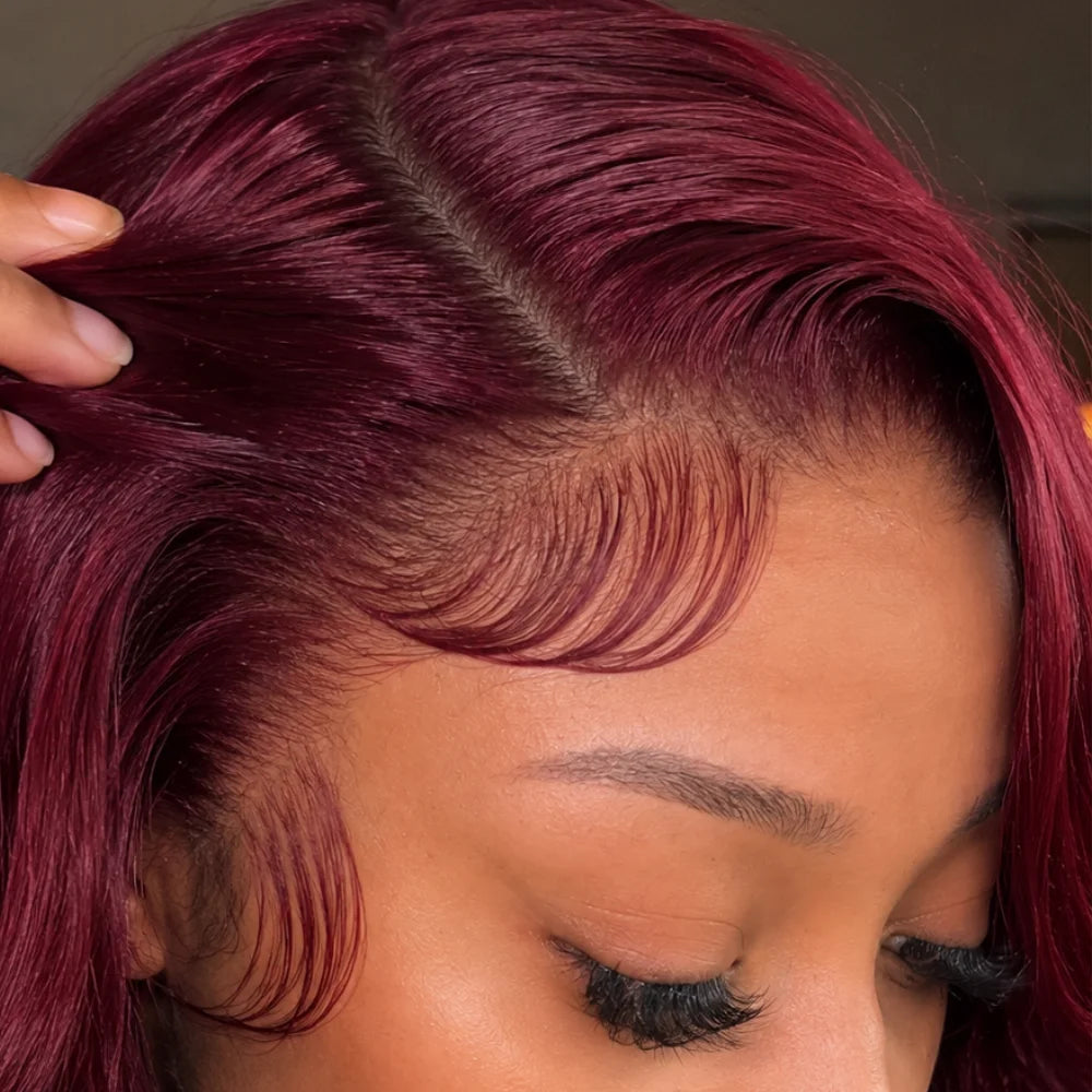 Burgundy Body Wave 13x6 Lace Front Wig