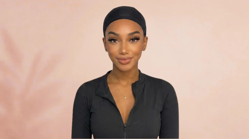 Before wearing Burgundy Straight Short Bob 13x4 Lace Front Wig