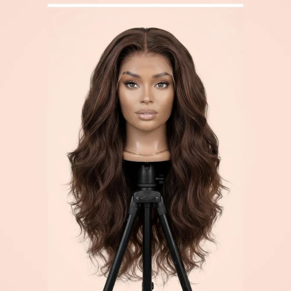 Chocolate Brown Body Wave 13x6 HD Lace Wig
