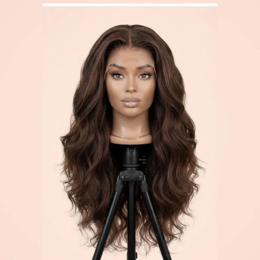Chocolate Brown Body Wave 13x6 HD Lace Wig