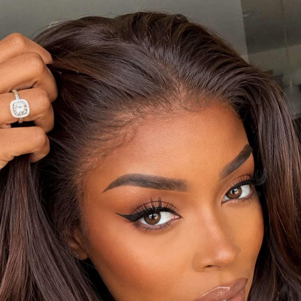 Chocolate Brown Body Wave 13x6 HD Lace Wig