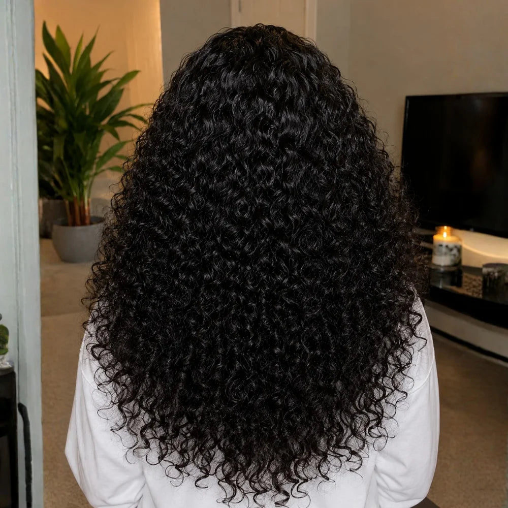 Curly Deep Wave 40 Inch HD Lace Front Human Hair Wig