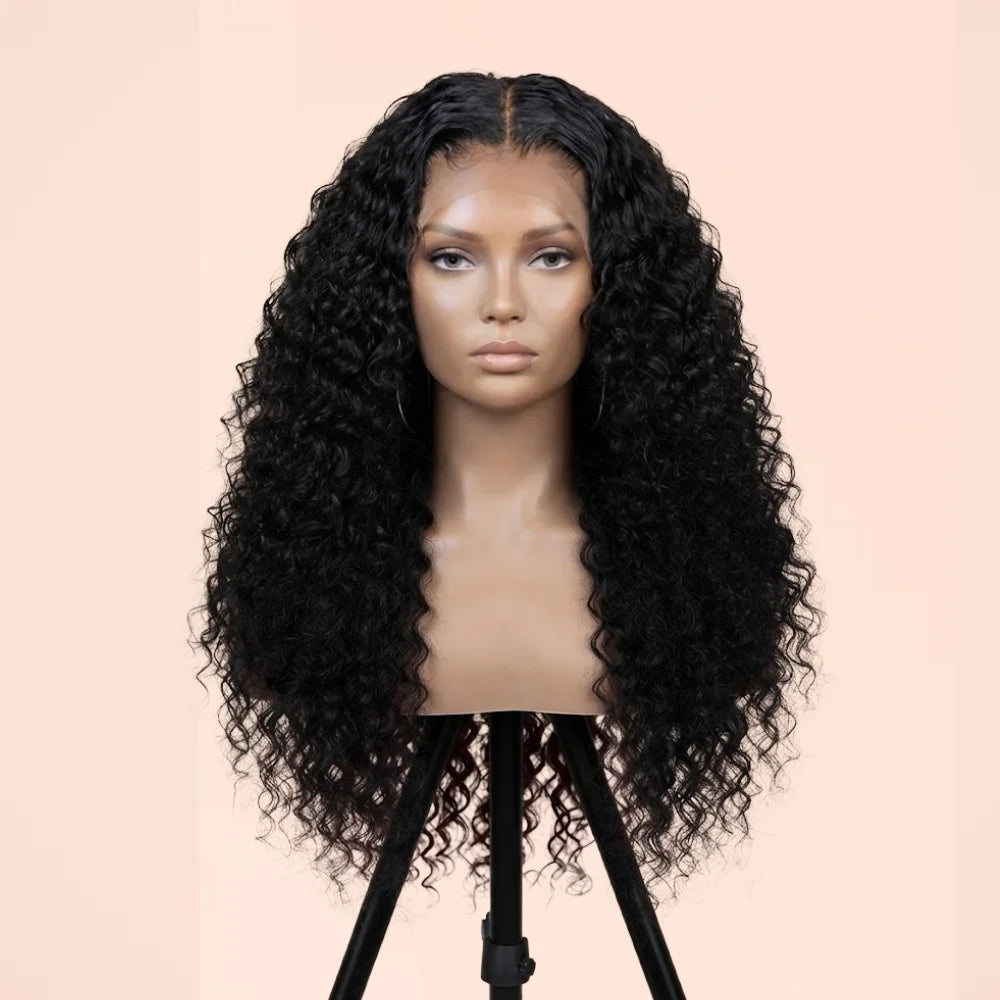 Curly Deep Wave 40 Inch HD Lace Front Human Hair Wig