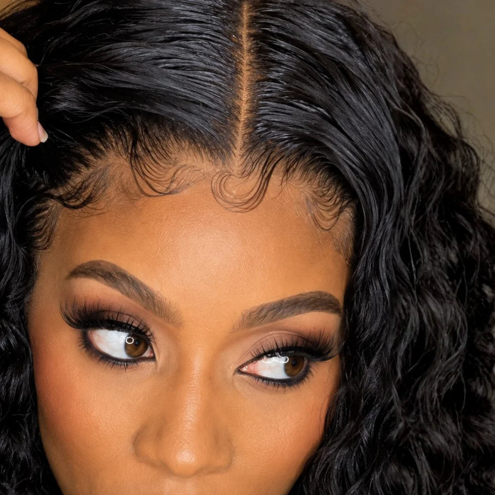 Curly Deep Wave 40 Inch HD Lace Front Human Hair Wig