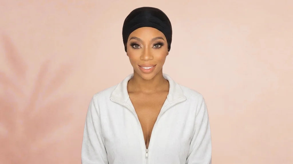 Before wearing Curly Deep Wave 40 Inch HD Lace Front Human Hair Wig