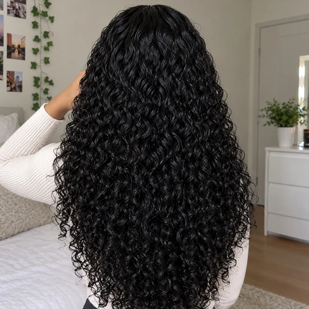 Curly Water Wave Lace Wig