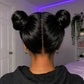 Game Street Fighter Chun Li Black Cosplay Wig
