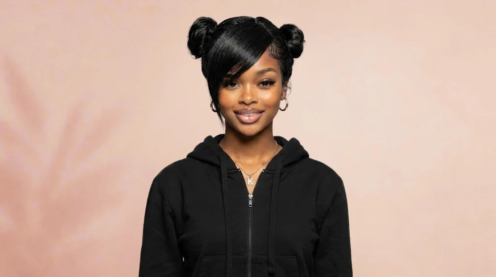 After wearing Game Street Fighter Chun Li Black Cosplay Wig