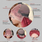 Burgundy Kinky Straight Wig