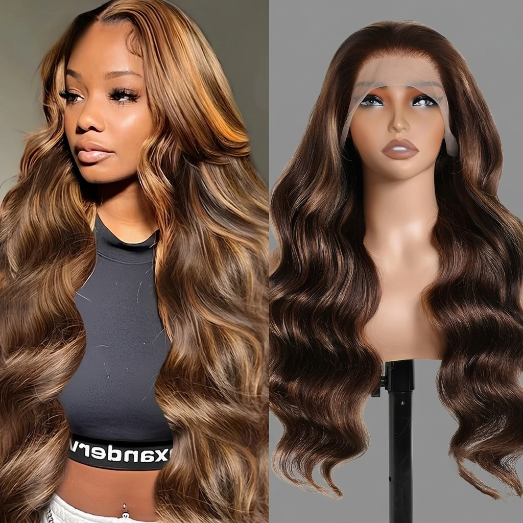 Ombre P4/27 Body Wave HD Lace Frontal Wig