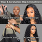 HD Lace Glueless Deep Wave Curly Wig