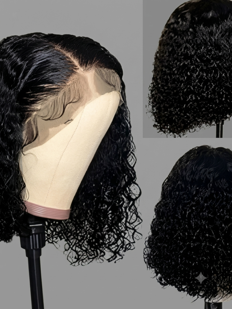 Curly Short Bob Lace Wig