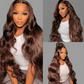 Chocolate Brown 13x4 Frontal Body Wave