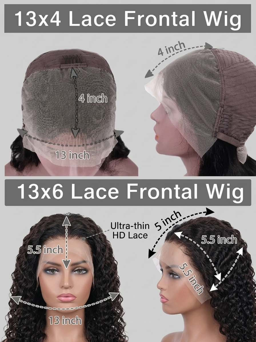 Transparent HD Deep Wave Wig