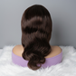 4x4 Chocolate Brown Body Wave Wig