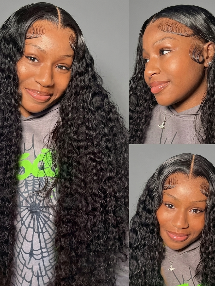 Transparent HD Deep Wave Wig