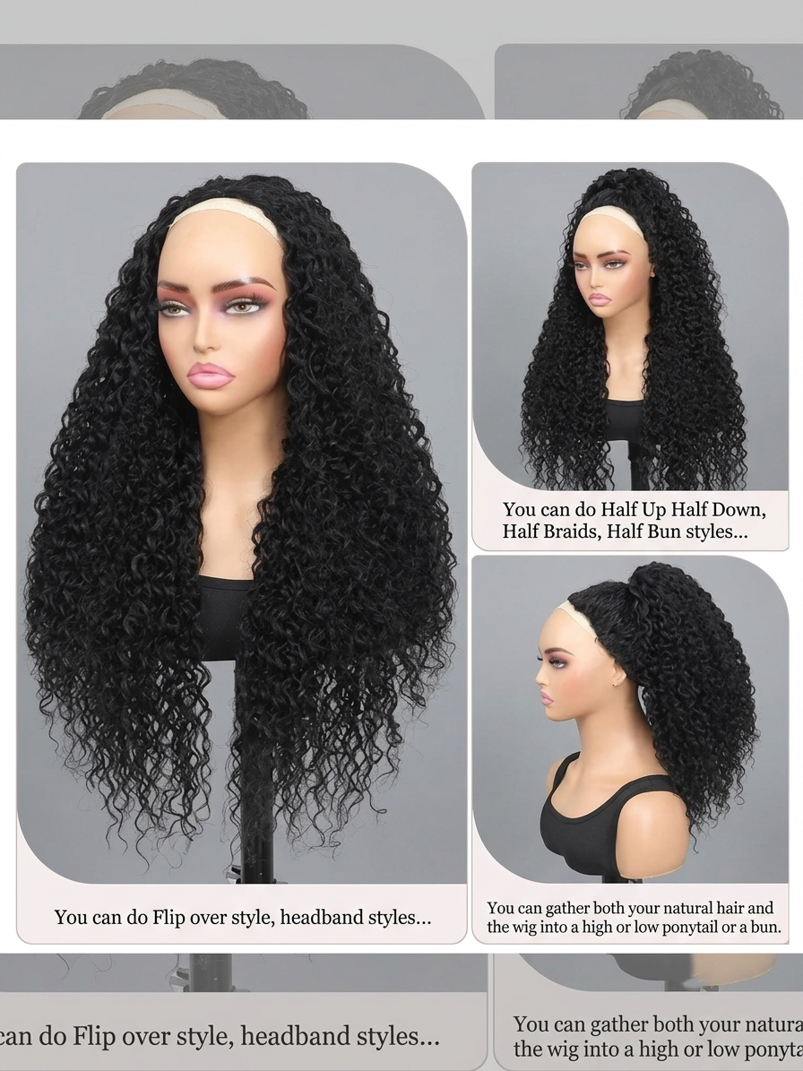 3-in-1 Flip Half Wig – Glueless