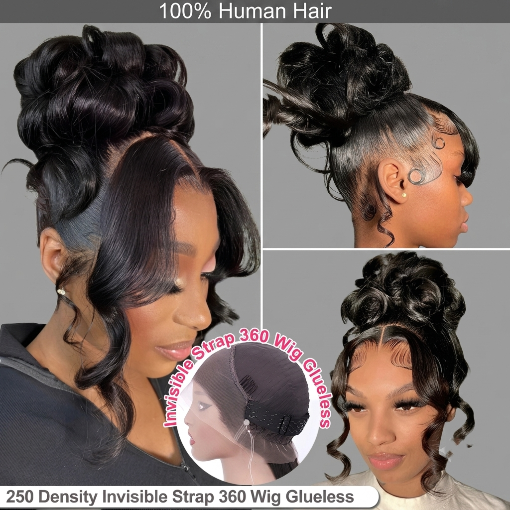 Body Wave 360 Full Lace Glueless Wig