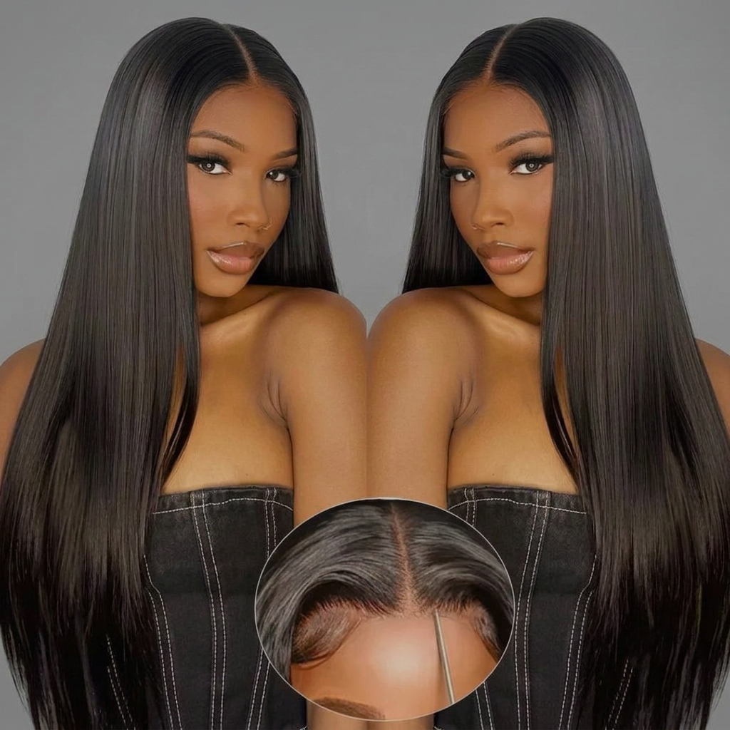 Bone Straight HD Lace Front Glueless Human Hair Wig