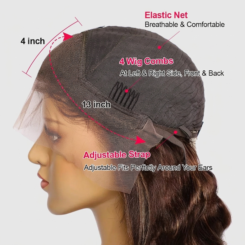 Ombre P4/27 Body Wave HD Lace Frontal Wig