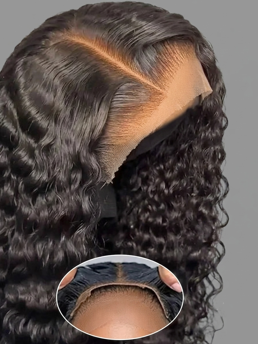 HD Lace Glueless Deep Wave Curly Wig