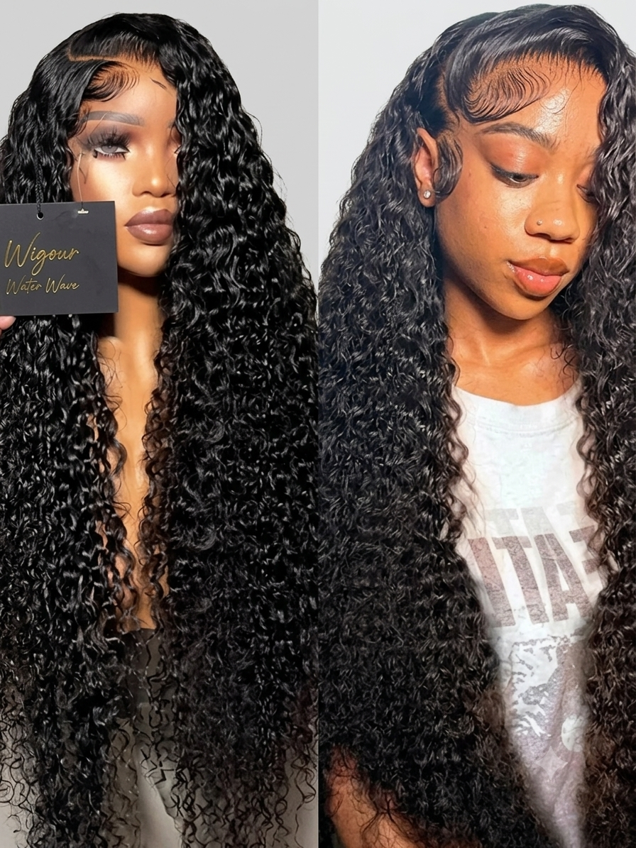Curly Water Wave Lace Wig