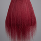 Burgundy Kinky Straight Wig