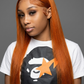 Ginger Orange Straight Lace Wig